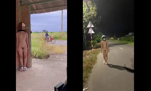 Em gái genz có sở thích cởi đồ khoe hàng nơi công cộng