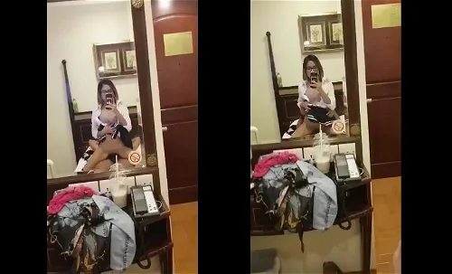 Em kính cận hoá thân nữ sinh tự quay phim lúc cưỡi ngựa