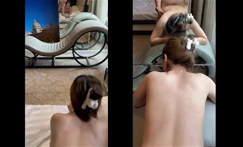 Em sinh viên yêu chiều vừa cưỡi ngựa vừa mút ti