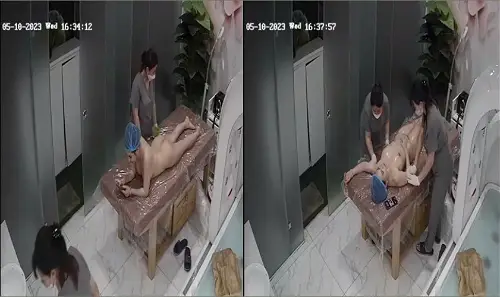 Hack camera em khách vú to đi spa